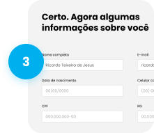 Etapa 3 de 4: Alguns dados pessoais