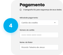 Etapa 4 de 4: Momento do pagamento