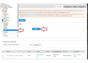 3 - Click em "Filtrar"